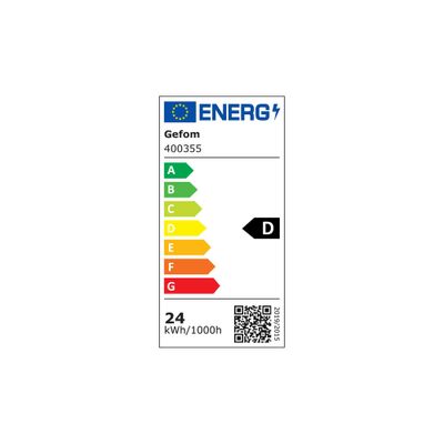 Ruban LED COB 5m prêt à l'emploi blanc chaud avec interrupteur 24W 12V GEFOM