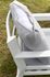 Salon de jardin détente SAKURA 7 personnes en aluminium blanc et gris