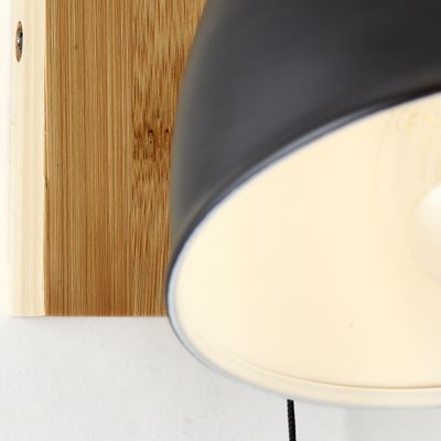 Applique murale métal/bambou CELIA E14 40W - BRILLIANT