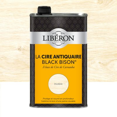 Cire antiquaire Black Bison incolore 1 L - LIBERON