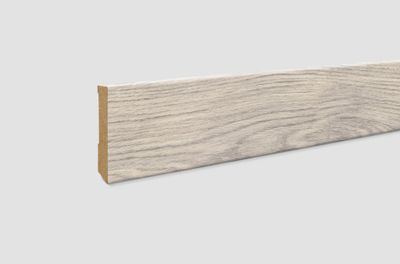 Plinthe sol stratifié décor chêne Berdal gris ép 14 mm 5,8 x 240,0 cm EGGER
