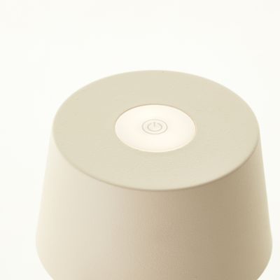 Lampe à poser extérieur rechargeable LED beige JONA- BRILLIANT