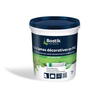 Mastic colle de fixation pour lames décoratives en PVC pot 1 kg - BOSTIK