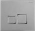 Plaque double commande pour WC suspendu aspect inox Square SIAMP