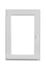Fenêtre PVC 1 vantail oscillant-battant hauteur 75 x largeur 60 cm tirant droit