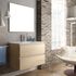 Meuble de salle de bains Inglet 100 x 61 x 45 cm 2 tiroirs bois mélaminé coloris bambou + vasque céramique - EGORE