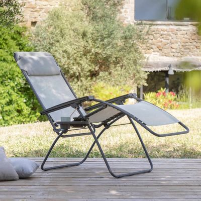 Fauteuil relax zéro gravité beige seigle RCLIP - LAFUMA