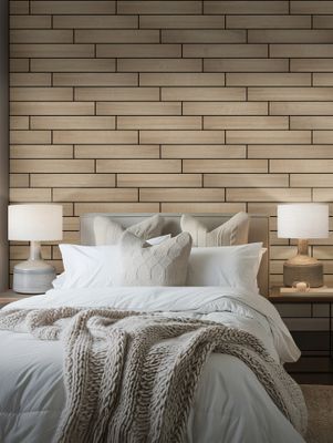 Panneau acoustique mural chêne clair - 8 x 133 x 800 mm - BRICOUS