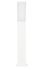 Borne extérieur LED 60cm Curve blanc IP44 1000 lumens blanc chaud - ARLUX