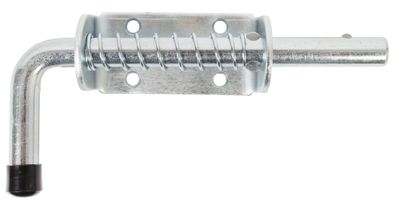 Verrou pistolet avec ressort acier brut galvanisé diamètre 14 mm - ALBERTS