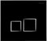 Plaque double commande pour WC suspendu noire Square SIAMP