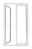 Porte-fenêtre PVC blanc 2 vantaux H.215 x l.140 cm CLOSY