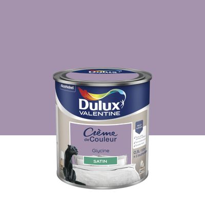 Peinture crème de couleur Glycine Satin 0,5 L - DULUX VALENTINE