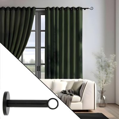 Support à oeil en métal diam 16 mm Finition Noir mat - MOBOIS