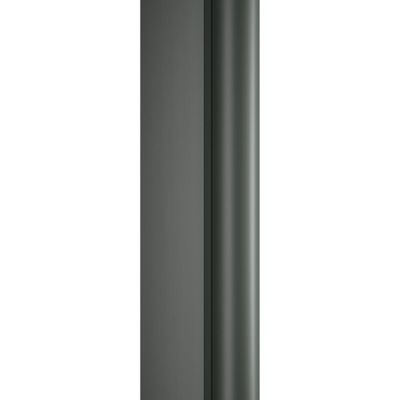 Paroi de douche à l'italienne 90x200 cm  profilé gun metal verre transparent 6 mm New Style - SCHULTE