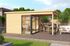 Abri de jardin en bois Domeo 2 8,48 m² + 5,80 m² LASITA MAJA Livraison à domicile incluse