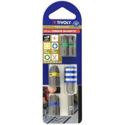 Coffret embouts de vissage 12 pièces - TIVOLY