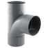 Culotte PVC évacuation 87° femelle/femelle Ø100 - FITT