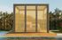 Parois ajourée pour pergola SOFIA aluminium gris imitation bois 0,96 m - ORIAL