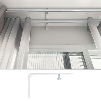 Support muraux 60 mm pour rail express Finition Blanc par 2 - MOBOIS