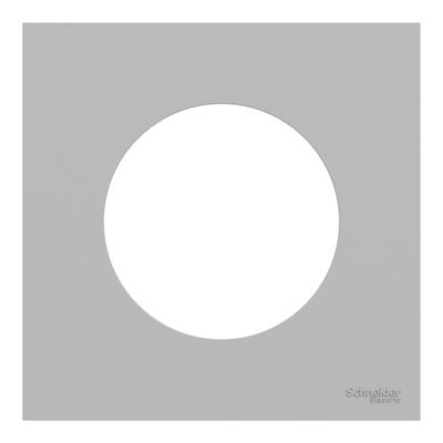 Plaque de finition 1 poste Odace 2025 gris galet - SCHNEIDER ELECTRIC