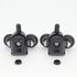 Roulettes double corps noires pour portes de douche diamètre 23mm - AURLANE