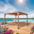 Pergola autoportante en bois traité thermachauffé L 3 x l 2,96 x h 2,35 m, Livraison à domicile incluse - HABRITA