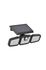 Projecteur extérieur LED solaire + détecteur de mouvements Horus noir IP44 600 lumens lumière du jour - COREP