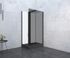 Cabine de douche hydromassante Ozone noir 120 X 80 x 222 cm OCEA