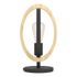 Lampe à poser E27 Basildon bois et noir 40W - EGLO