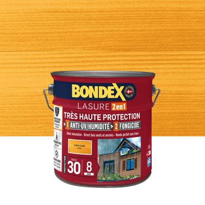 Lasure très haute protection 8 ans chêne doré 2,5 L - BONDEX