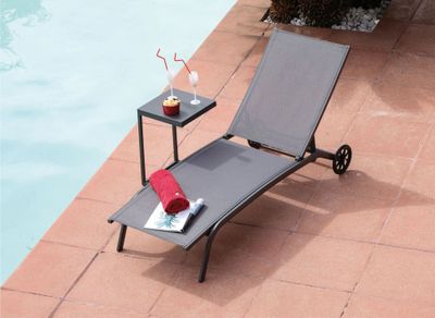 Bain de soleil aluminium grey/gris CELIO - PROLOISIRS