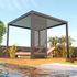 Parois ajourée pour pergola SOFIA gris 0,96 m - ORIAL