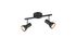 Réglette 2 spots GU10 Cantar noir 2x5W - REALITY