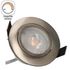 Spot LED encastrable dimmable et orientable module remplaçable Acier - Ruby ARLUX