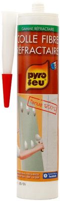 Colle fibre réfractaire en cartouche de 310 ml PYROFEU