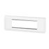 Plaque avec support horizontale 6 modules finition blanche Mosaic LEGRAND