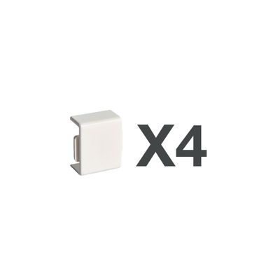 Jonctions pour moulure 10X20mm blanc par 4 - DEDRA