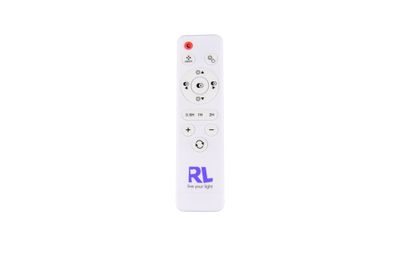Ventilateur de plafond avec prise secteur IP44 lumière LED + télécommande Noir Ø51cm - Oslo REALITY