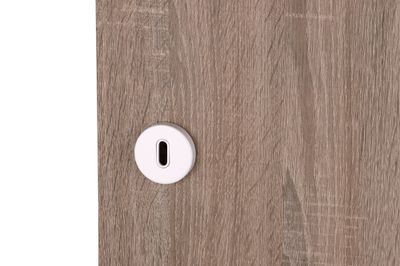 Rosaces de porte rondes à clé Mira blanc mat diamètre 52 mm ALPERTEC