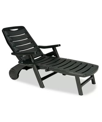 Bain de soleil polypropylène gris anthracite PREMIERE - GRANDSOLEIL