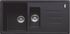 Evier de cuisine fragranit noir onyx 97x50 cm 2 bacs 1 egouttoir Malta - FRANKE