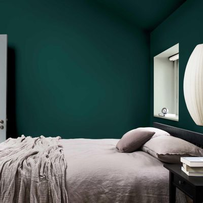 Peinture crème de couleur Emeraude satin 1L - DULUX VALENTINE