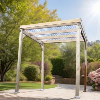 Carport autoclavé en bois traité 4 m², Livraison à domicile incluse - HABRITA