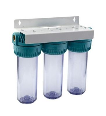 Station De Traitement Eau De Pluie AQUAWATER - Filtration 50/20µ + Charbon Actif - Compatible 20/27