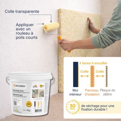 Colle pour panneaux d'isolation acoustique Simfofit seau de 4 kg - SECONDLY