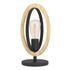 Lampe à poser E27 Basildon bois et noir 40W - EGLO