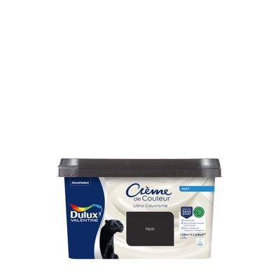 Peinture crème de couleur Noir mat 2,25L - DULUX VALENTINE