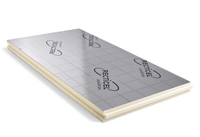 Panneau d'isolation thermique en polyuréthane Fitforall - Épaisseur 82 mm - l.0,60 x L.1,20 m RECTICEL