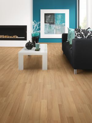 Sol stratifié décor chêne hêtre K632 SELEC ép 6 mm 19,5 x 128,8 cm AC3 paquet de 3,01 m² AJ TIMBER